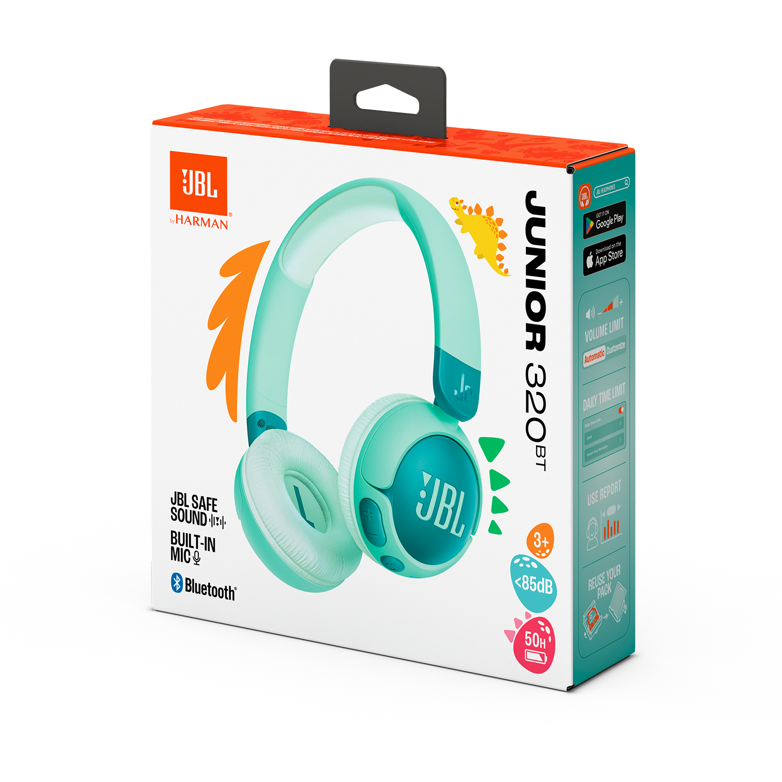 Jbl Audifonos de diadema junior 320 inalámbricos bt verde grnam